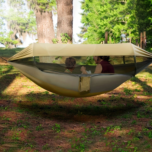 Double Camping Hammock with Mosquito Net – Comfortable and Insect-Proof Outdoor Sleeping