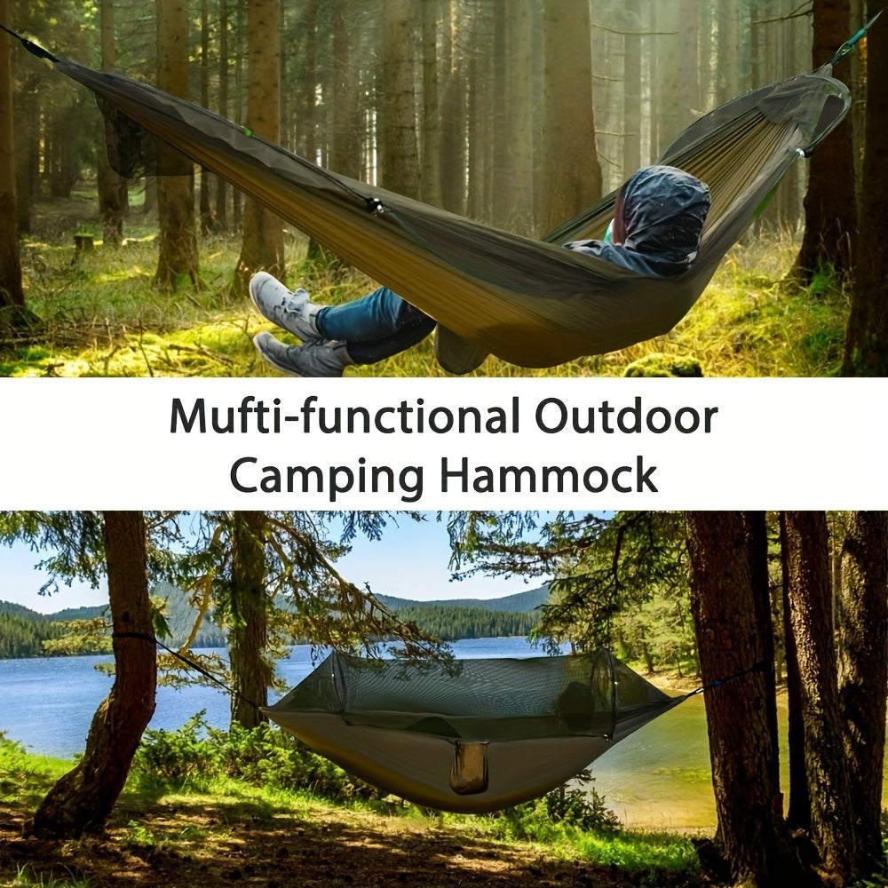 Double Camping Hammock with Mosquito Net – Comfortable and Insect-Proof Outdoor Sleeping