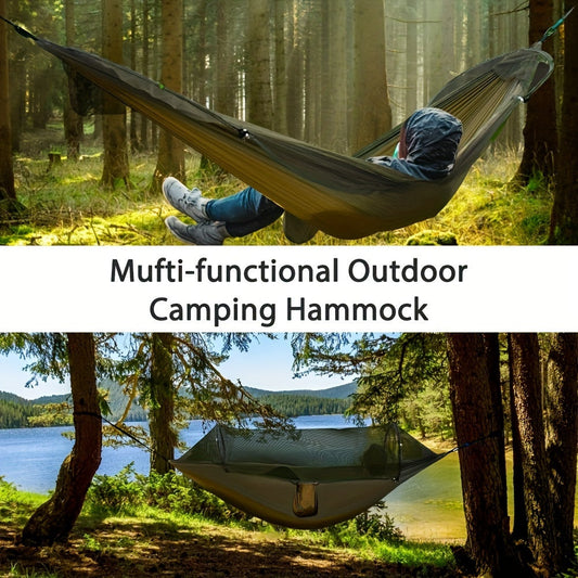 Double Camping Hammock with Mosquito Net – Comfortable and Insect-Proof Outdoor Sleeping