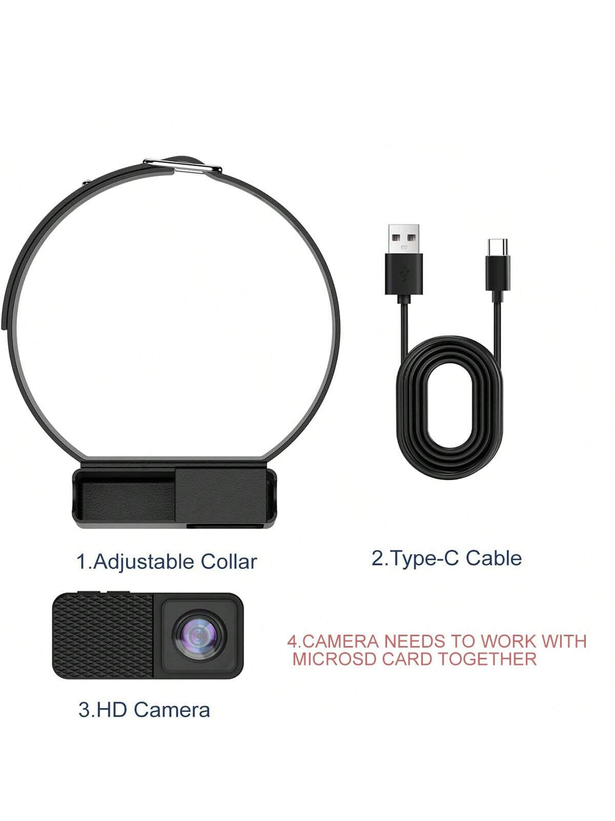 Portable 160° Pet Camera for Cats & Dogs with 1080P HD Video – 32GB