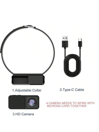 Portable 160° Pet Camera for Cats & Dogs with 1080P HD Video – 32GB