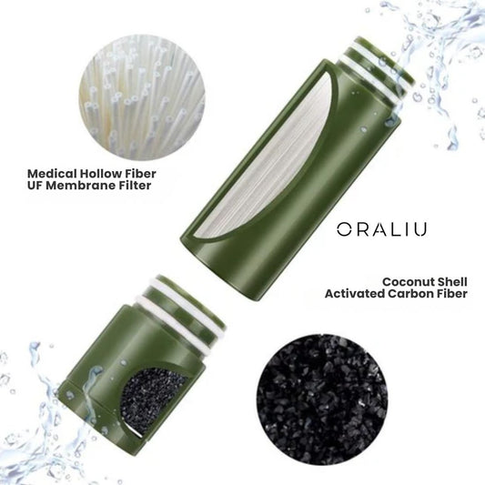 Portable Survival Water Filter – Filters 3000L, No Power Needed, Ideal for Camping & Emergencies