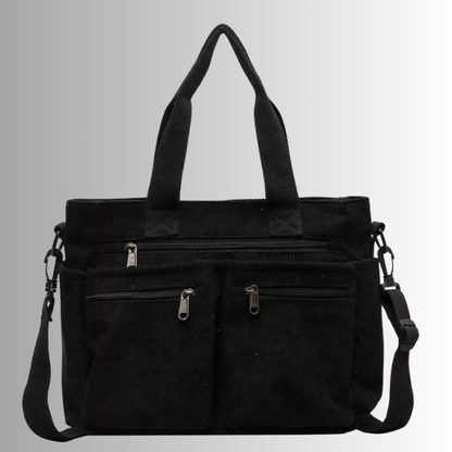 Urban Cord Tote Stylish Corduroy Shoulder Bag – Spacious, Lightweight & Functional Everyday Tote