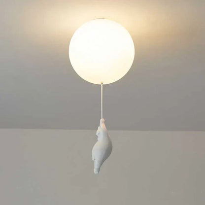 CloudBear Kids Ceiling Light – Bear & Balloon LED Pendant Lamp for Nursery and Bedroom Decor
