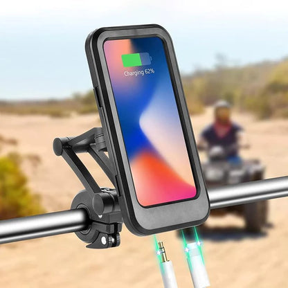 15W Power Bank Waterproof Bike Handlebar Phone Mount