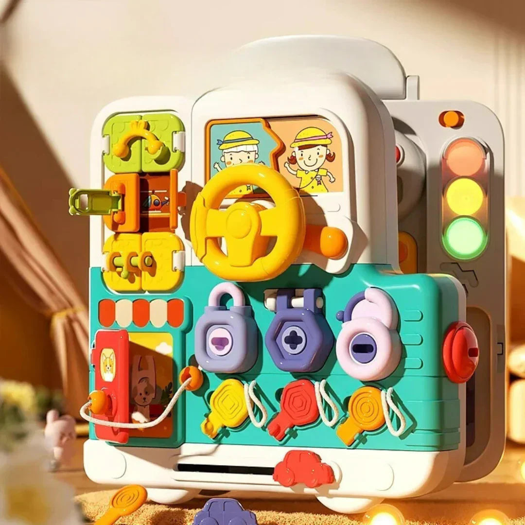 CurioBoard – Interactive Educational Busy Board | for Kids Ages 3+