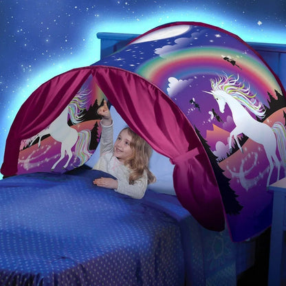KidsDream Bed Tent – Create Magical Dreams with the Fantasy Tent – Easy to Install