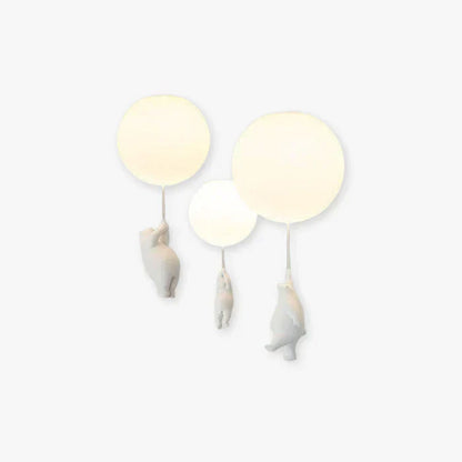 CloudBear Kids Ceiling Light – Bear & Balloon LED Pendant Lamp for Nursery and Bedroom Decor