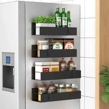 Magnetic Spice Rack – Space-Saving Kitchen Storage for Fridge & Metal Surfaces