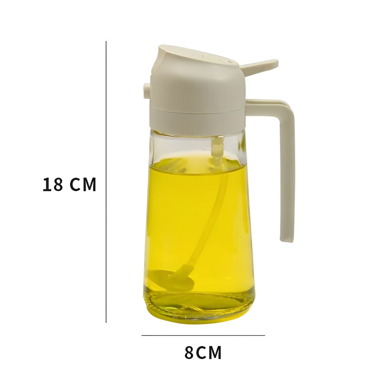 2-in-1 Olive Oil Dispenser & Sprayer – Perfect for Cooking, Salads, and BBQ