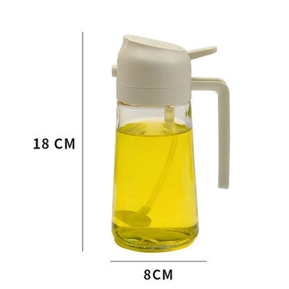 2-in-1 Olive Oil Dispenser & Sprayer – Perfect for Cooking, Salads, and BBQ