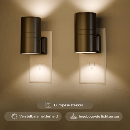 Alova LED Plug-In Wall Light – Dimmable Sensor Lamp for Hallways, Stairs & Bedrooms