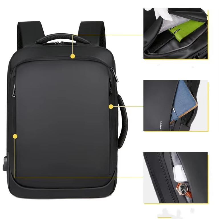 Vergel | Waterproof USB Charging Hiking & Travel Laptop Backpack