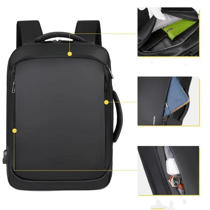 Vergel | Waterproof USB Charging Hiking & Travel Laptop Backpack
