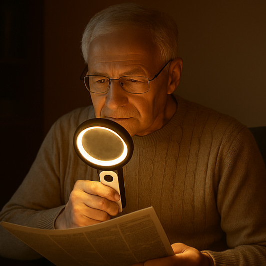 20X Optical Handheld Magnifier for Seniors