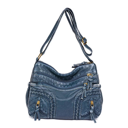 WeaveStyle | Elegant Woven Shoulder Bag – Lightweight, Spacious & Stylish Everyday Handbag