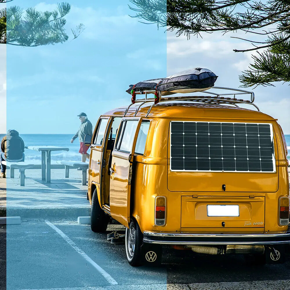 SunTech Solar Panel Kit | 100-300W Waterproof Monocrystalline System for RV & Boat – Complete Installation Set