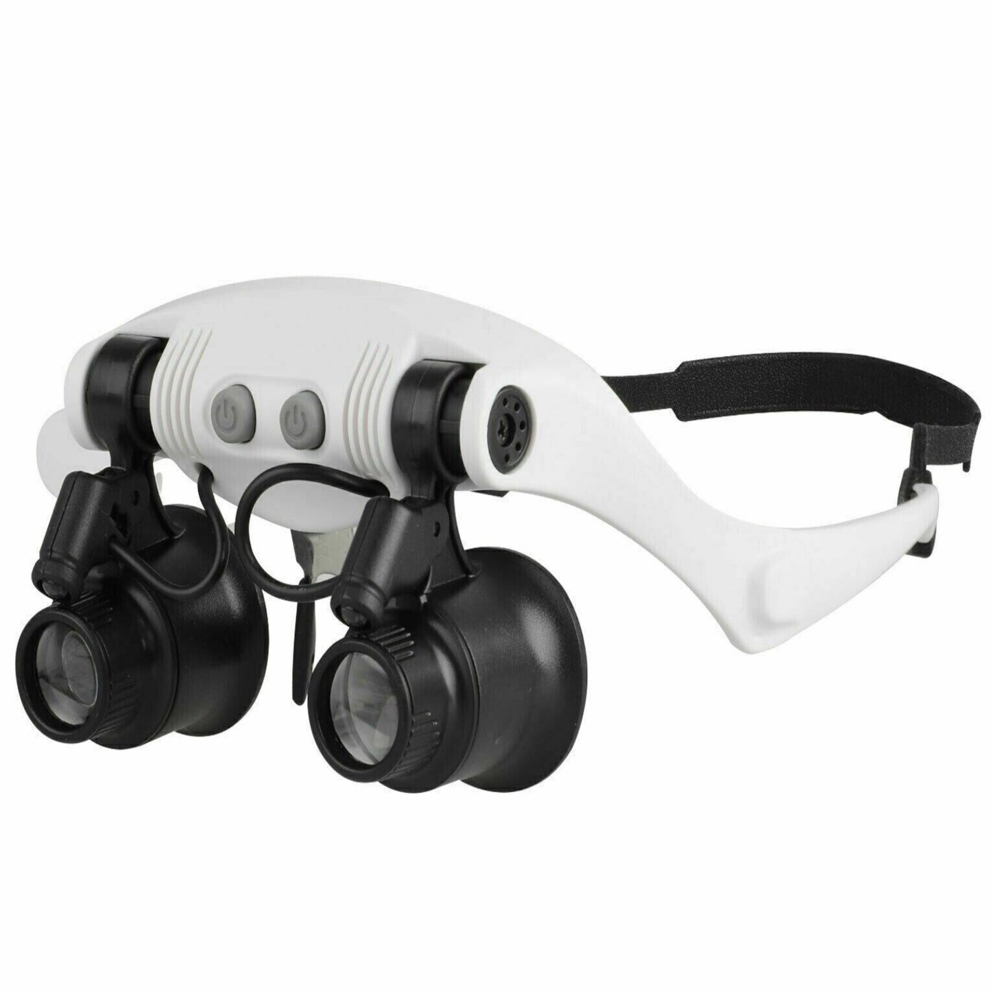 Adjustable Headband Magnifier with LED Light & 8 Lenses – Perfect for Jewelry, Watch Repair & Engraving