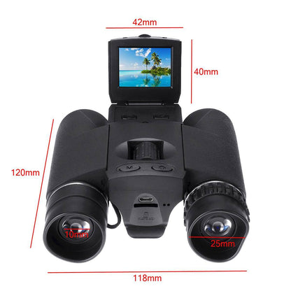 Binoculars with Built-In Camera – 10x Zoom for Outdoor Adventures & Wildlife Photography