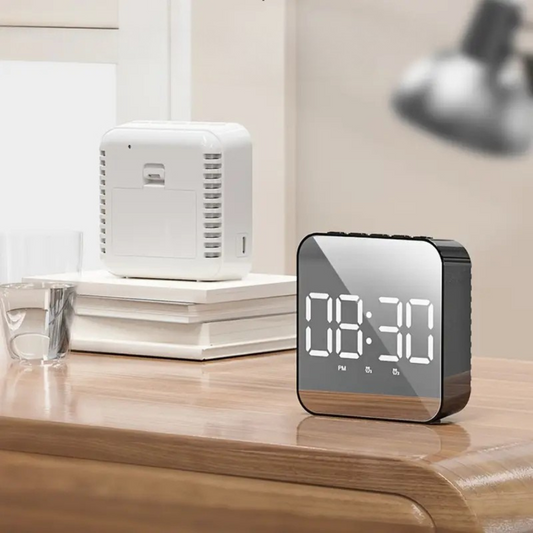 Smart LED Alarm Clock – Voice Control Digital Clock with Temperature Display