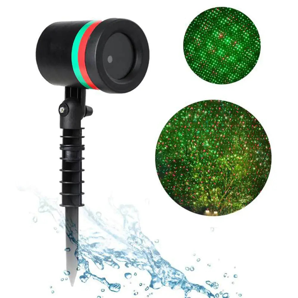 StarGlow Laser Projector Light – Red & Green Outdoor Laser Show for Home & Garden