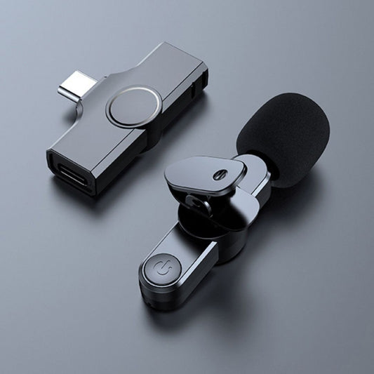 Wireless Mini Microphone for Smartphone – Lavalier Mic with Noise Reduction & 10h Battery