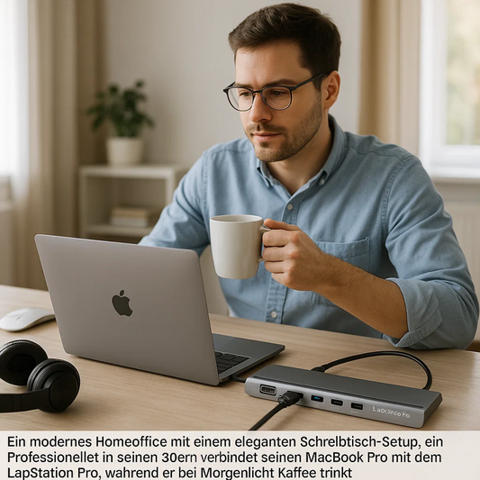 LapStation Pro – 11-in-1 USB-C Laptop Docking Station with HDMI, Ethernet & SD Card Ports