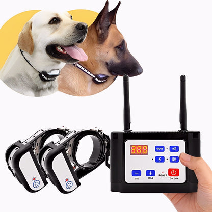 SafeZone Wireless Dog Fence & Training Collar – Rechargeable, Waterproof & Pet-Friendly Correction Modes