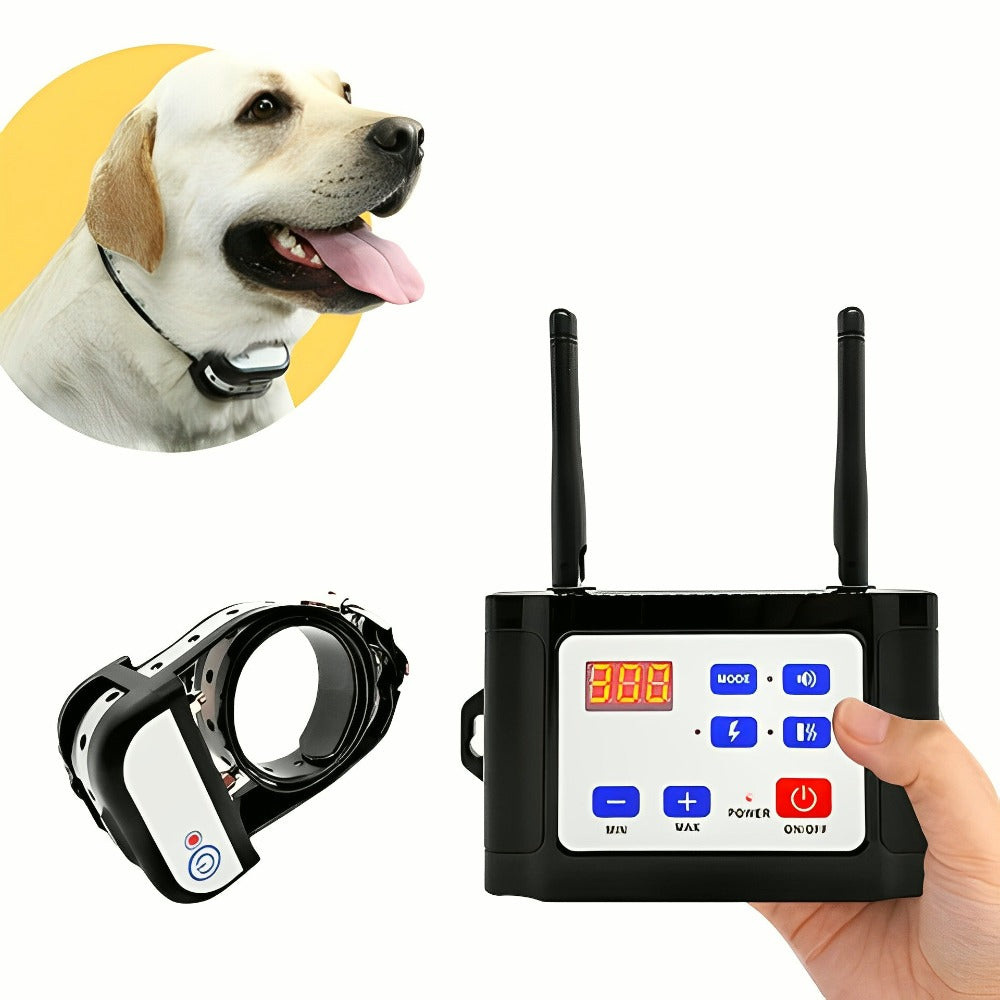 SafeZone Wireless Dog Fence & Training Collar – Rechargeable, Waterproof & Pet-Friendly Correction Modes