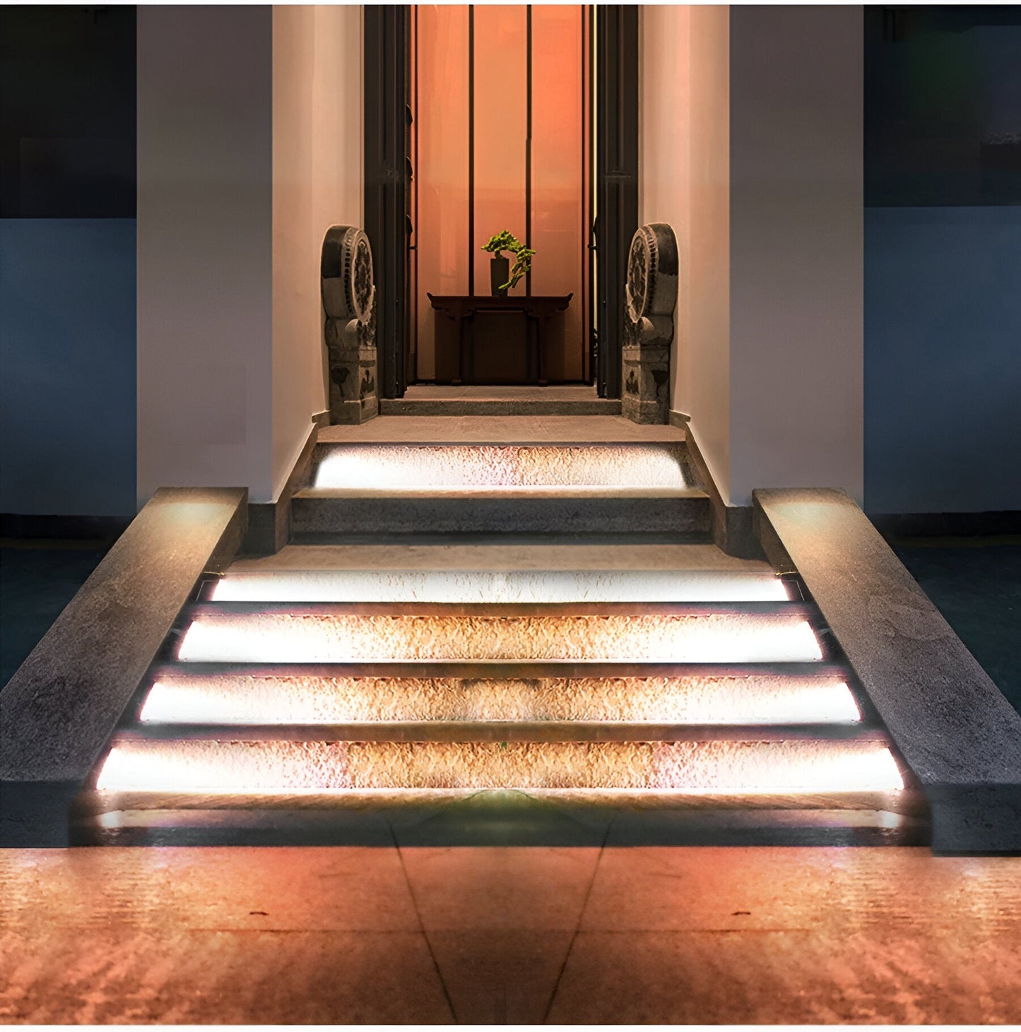 2-Pack Triangular Solar Step Lights – IP67 Waterproof LED Outdoor Garden Lights