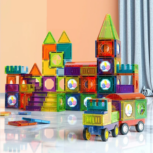 BrightTracks – Magnetic Building Toy with LED (69-Piece Set)