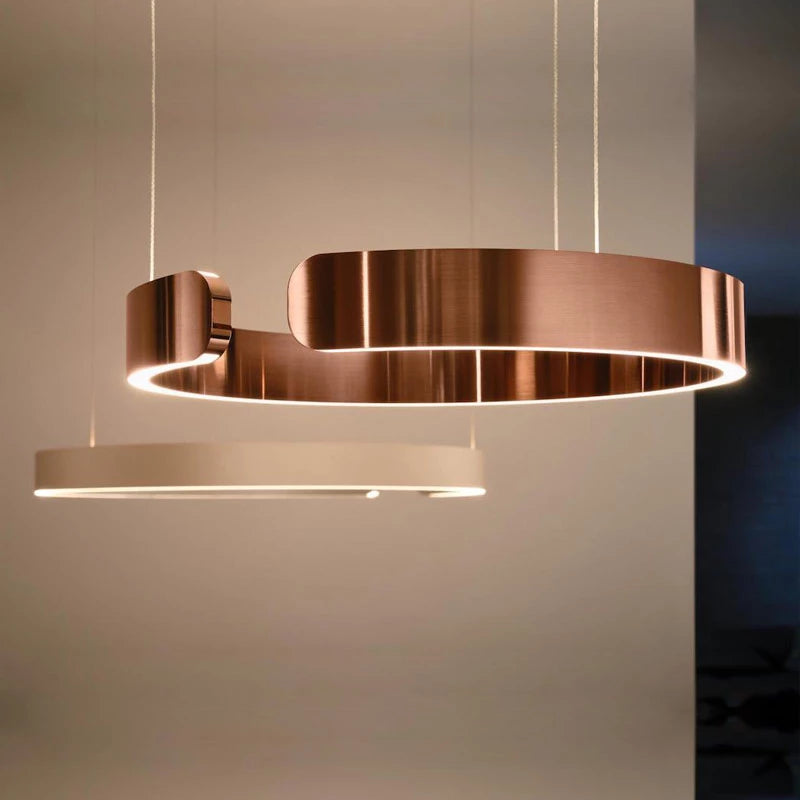 ModernLuxe | Contemporary Circle LED Pendant Light – for Bedroom, Dining Room & Living Room