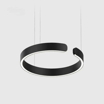 ModernLuxe | Contemporary Circle LED Pendant Light – for Bedroom, Dining Room & Living Room