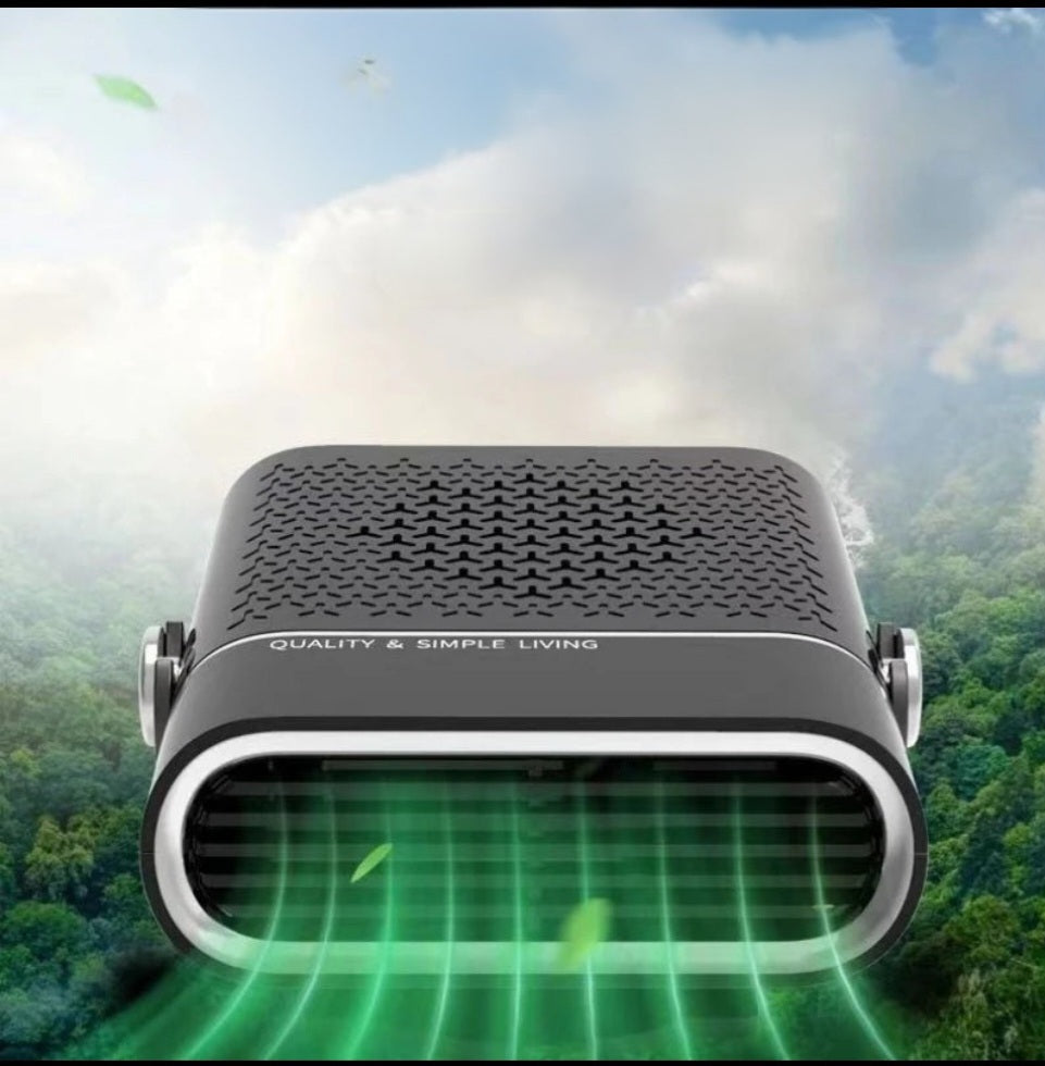 AirComfy 4-in-1 Car Fan – All-Season Heating & Cooling with 360° Rotation