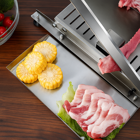 SlicePro – Stainless Steel Food Slicer for Home Use | Adjustable Thickness | Precision Cutting