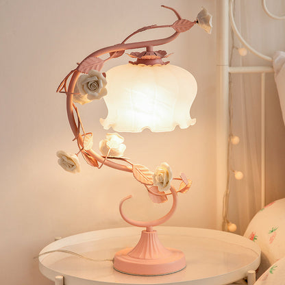 BlossomGlow – Luxurious Rose-Inspired Lamp | Elegant Ambient Lighting