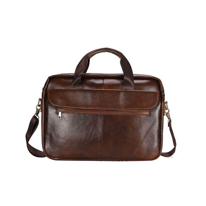 Ventolini Genuine Leather Men's Shoulder Bag – Adjustable Strap Crossbody with Spacious Interior