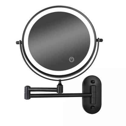 RefleX Rechargeable LED Makeup Mirror – 3 Light Settings, Magnifying Wall-Mounted Mirror