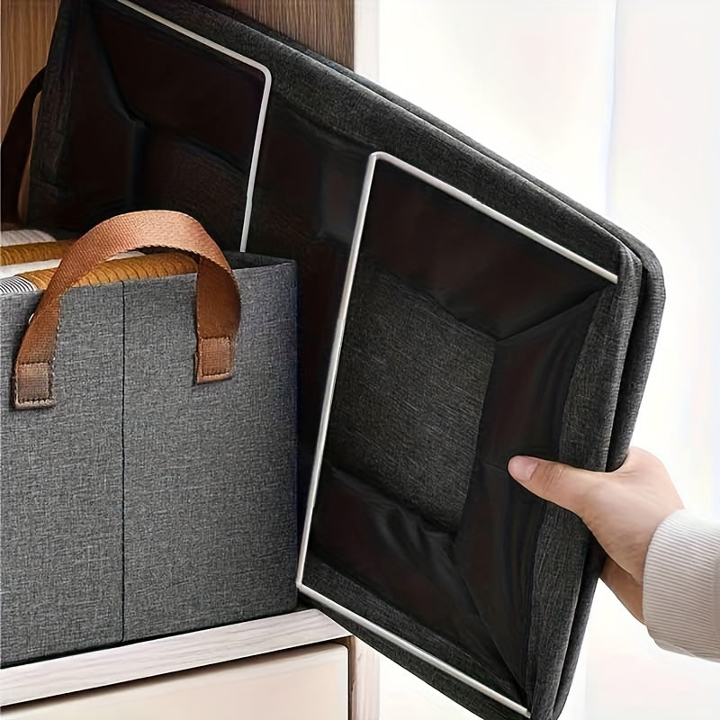 Foldable Storage Box for Clothes – Space-Saving Fabric Organizer for Wardrobe, Shelves & Under-Bed Use