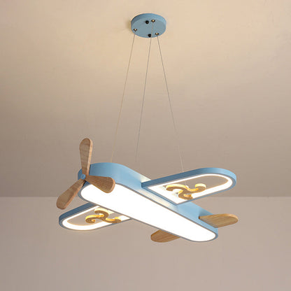 Airplane Pendant Light for Kids Room – Dimmable LED with Remote Control | Colour-Adjustable Ceiling Lamp