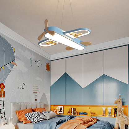 Airplane Pendant Light for Kids Room – Dimmable LED with Remote Control | Colour-Adjustable Ceiling Lamp