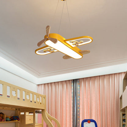 Airplane Pendant Light for Kids Room – Dimmable LED with Remote Control | Colour-Adjustable Ceiling Lamp