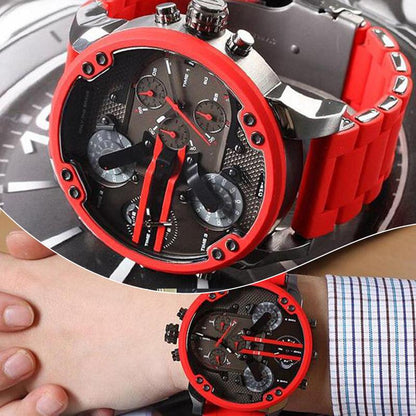 Stainless Steel Chronograph Quartz Watch – Elegant Men’s Luxury Timepiece