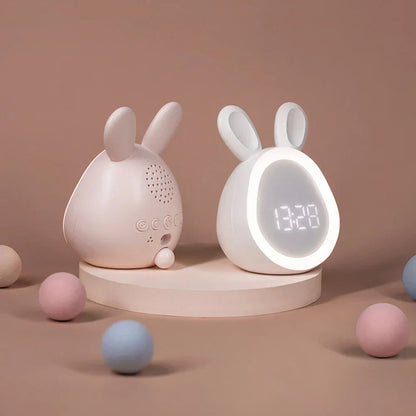 GlowBunny – Cute Kids Alarm Clock with Night Light & Adjustable Brightness
