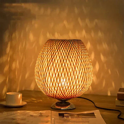 Stylish Bamboo Lamp | Natural Touch for a Warm & Cozy Atmosphere