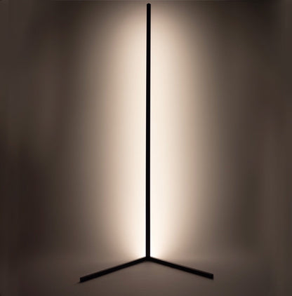 Modern Corner LED Floor Lamp – Space-Saving Minimalist Design with Soft Ambient Lighting