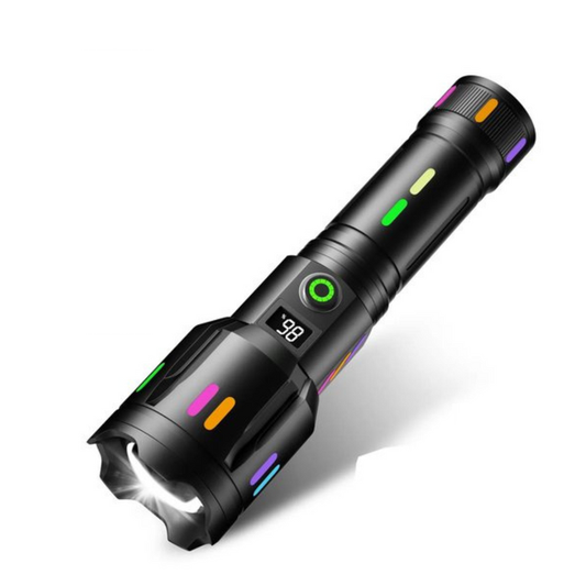 Military-Grade LED Flashlight – Rechargeable – 9000 Lumens
