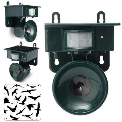 TerraGuard – Weatherproof Solar Bird Repeller with PIR Motion Sensor & Natural Sound Deterrent