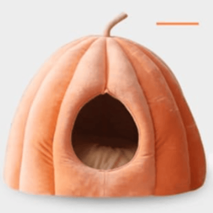 CozyNest Pumpkin Cat Bed – Warm, Washable & Comfortable Cat Hideaway