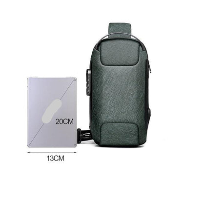 Leo Large Anti-Theft Travel Crossbody Bag – Water-Resistant Secure Shoulder Bag for Men & Women